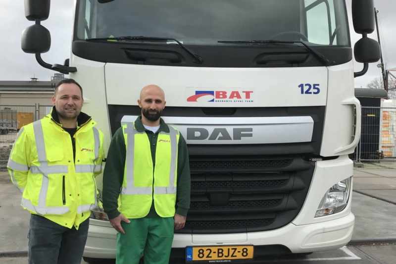 Werken logistiek vrachtwagen
